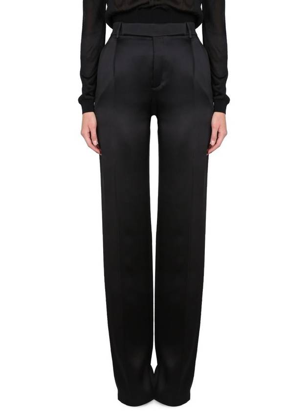 Luxury Saint Laurent Trending 2025 23 ss Satin Flare Pants 736713Y013G1000 B0020168885