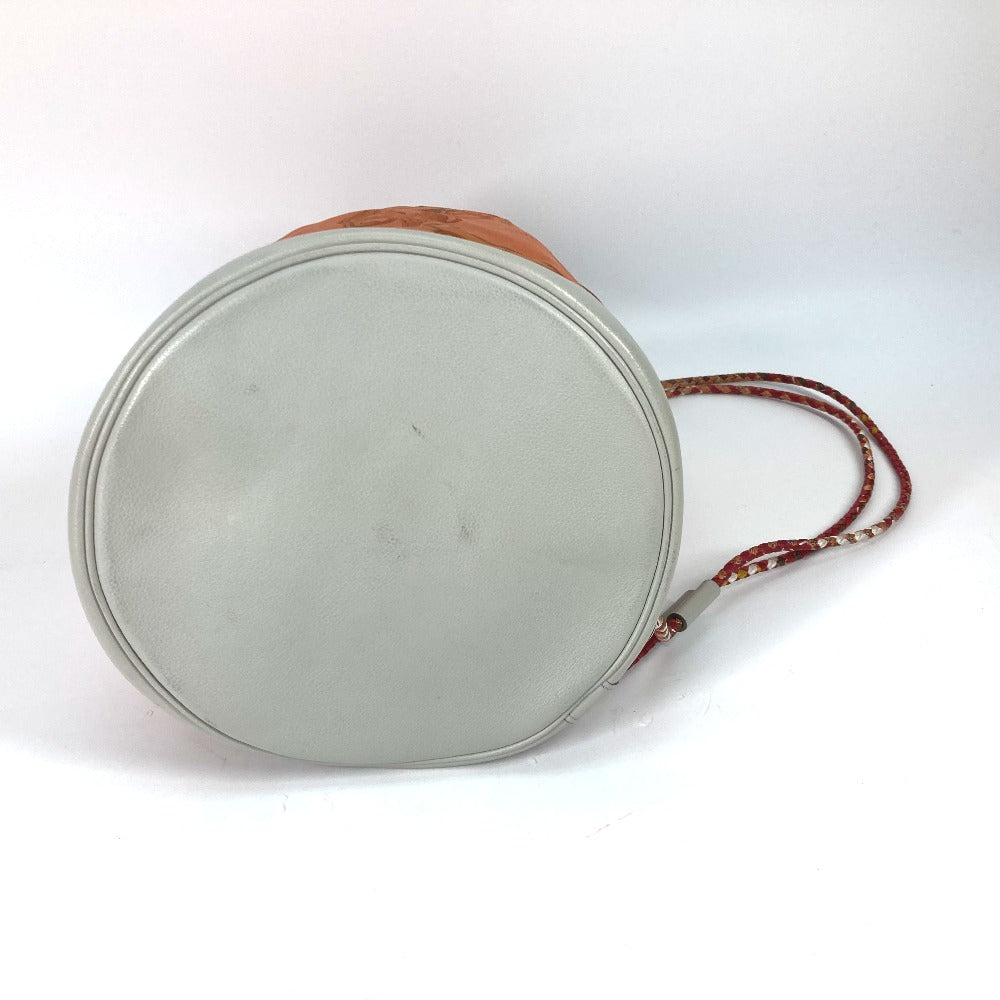 HERMES Shoulder Bag Silk, Leather Orange Shoulder soie cool 22 brides de gala Women  d