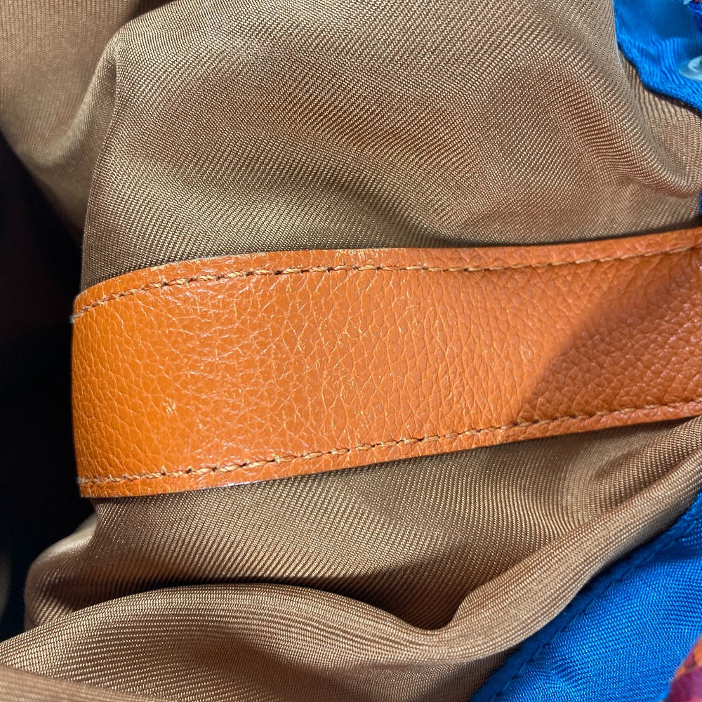 HERMES Shoulder Bag Silk, Leather Orange Sowacool 22 Drawstring Bag Women  d