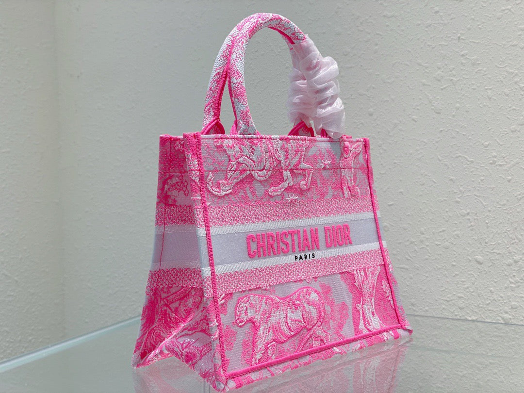 Top Quality Small Book Tote Pink, For Women, Womens Handbags 26.5cm/10.5in CD