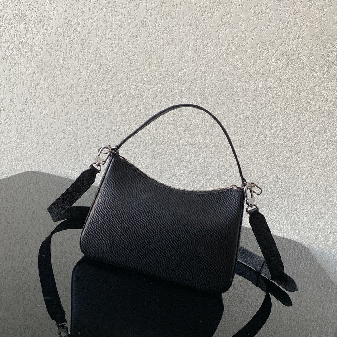 Top Quality Marelle Epi Black For Women,  Shoulder And Crossbody Bags 9.8in/25cm Top Quality M80689