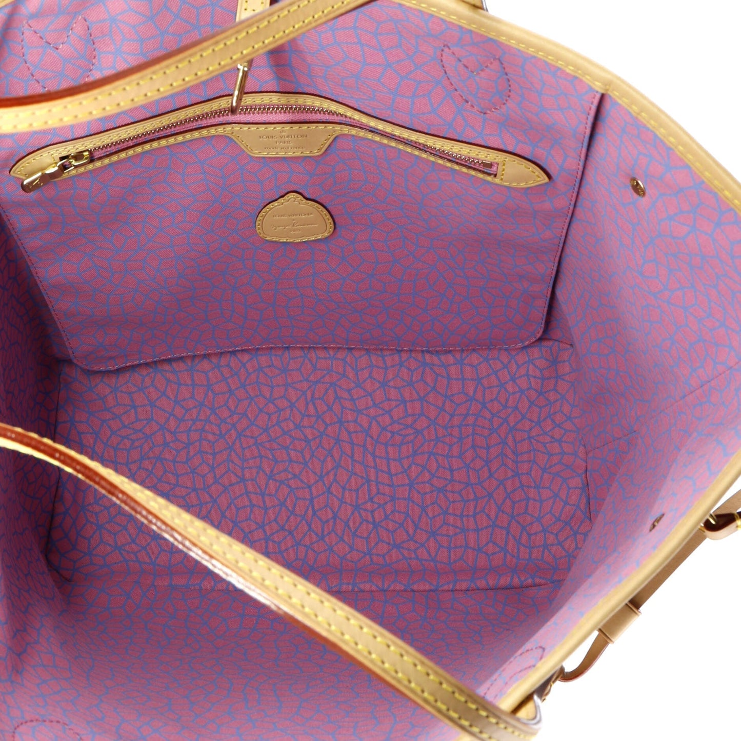 Louis Vuitton Neverfull NM Tote Yayoi Kusama Pumpkins Monogram Canvas MM