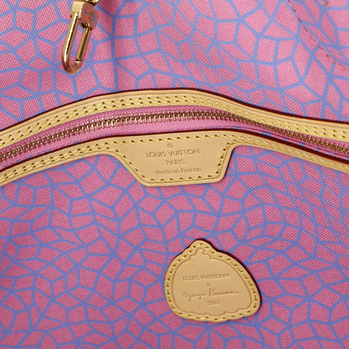 Louis Vuitton Neverfull NM Tote Yayoi Kusama Pumpkins Monogram Canvas MM