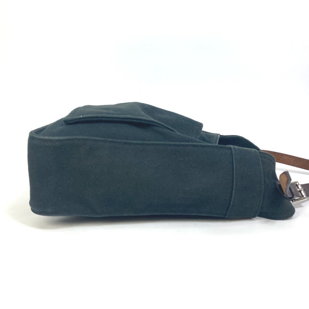 HERMES Tote Bag Canvas, Leather black Shoulder Maruwari PM Women  d