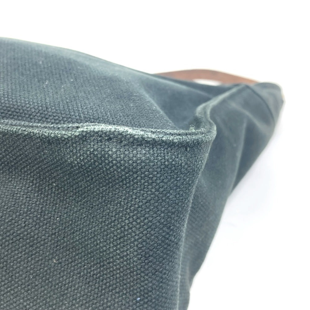 HERMES Tote Bag Canvas, Leather black Shoulder Maruwari PM Women  d