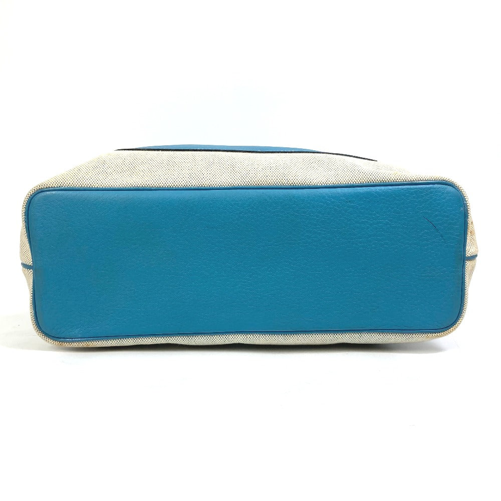 HERMES Tote Bag Toile Ash / Taurillon Clemence blue Shoulder Bag Shoulder Bag Jardine PM Women  d