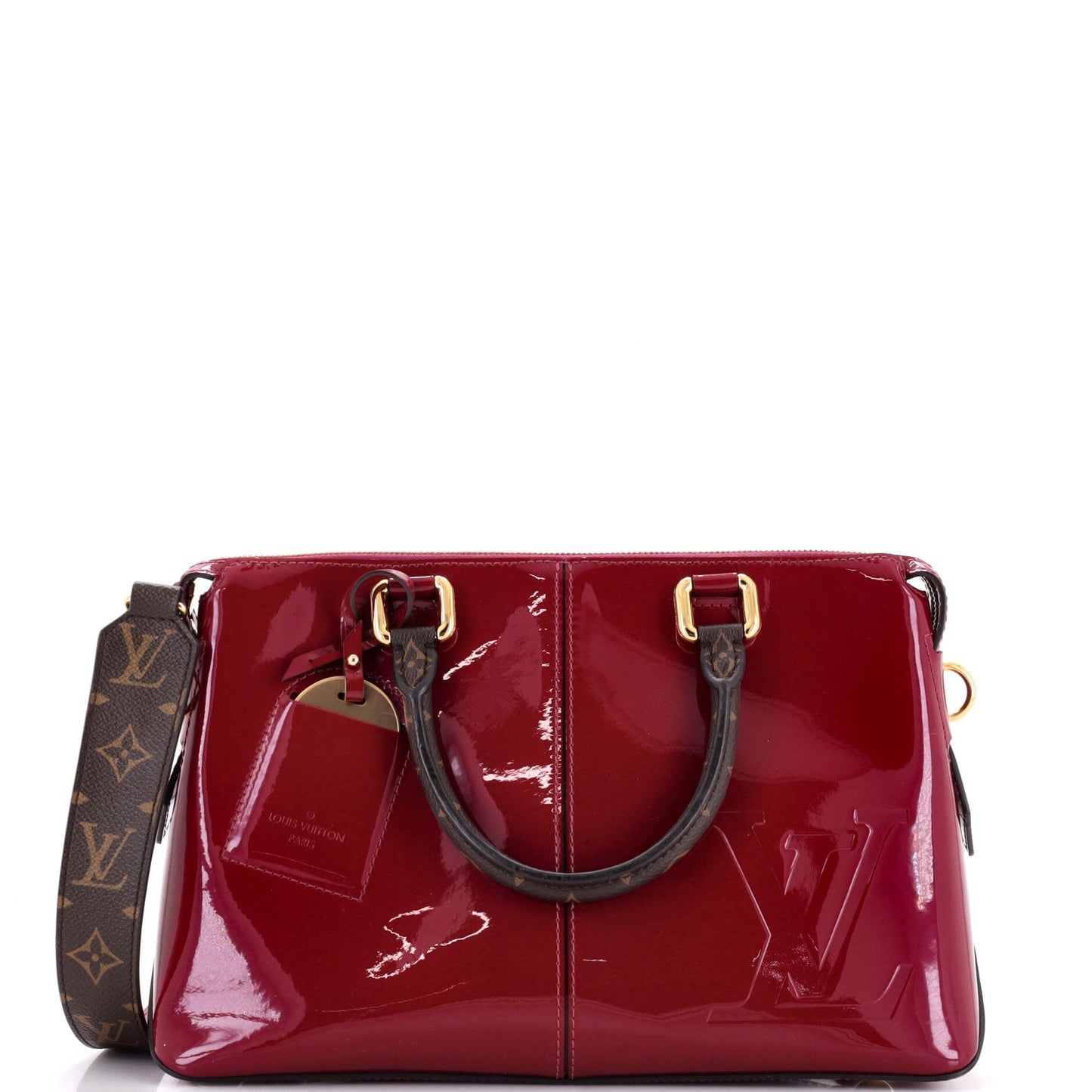 Louis Vuitton Miroir Handbag Vernis with Monogram Canvas