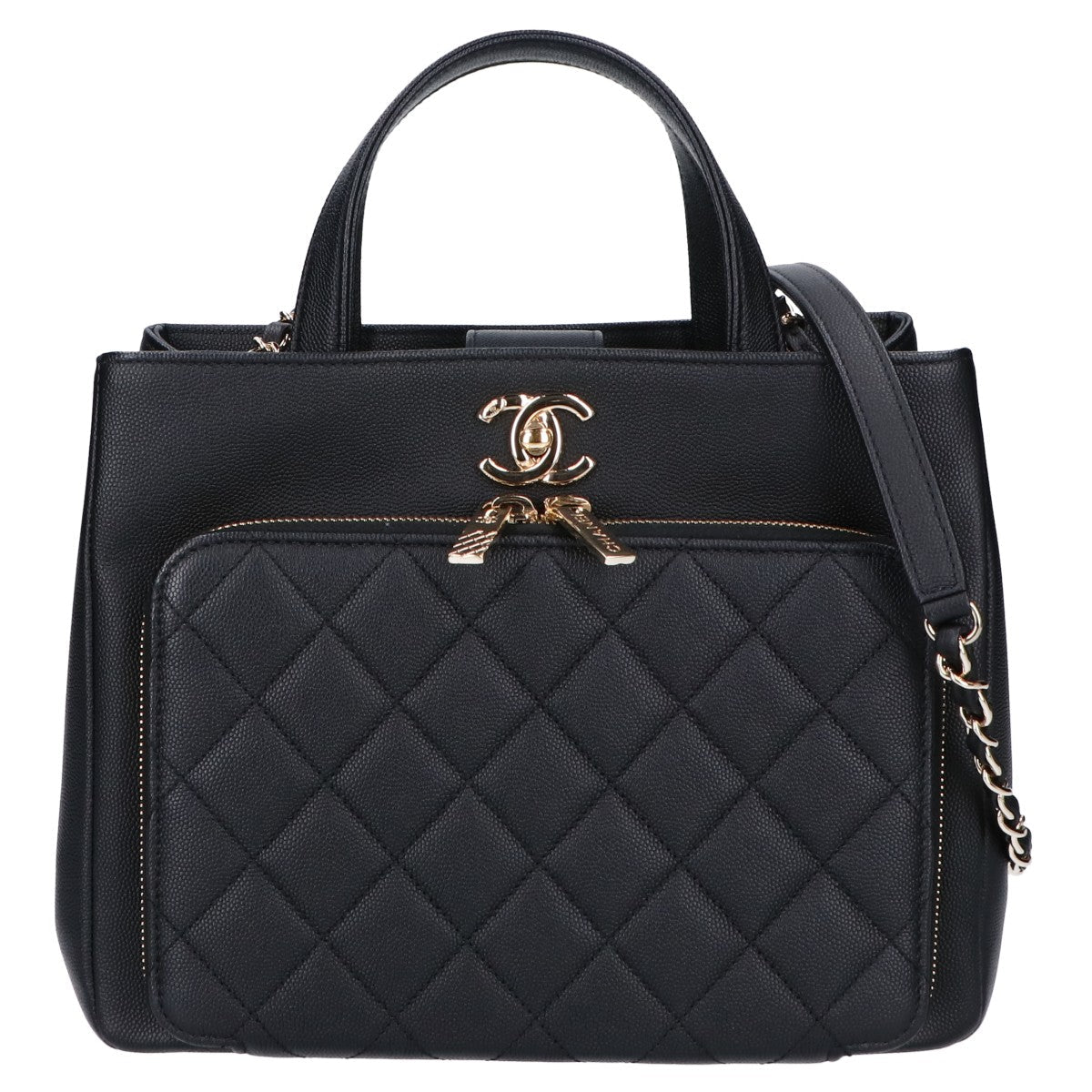 Chanel Business Affinity Caviar 2way Chain Shoulder Bag