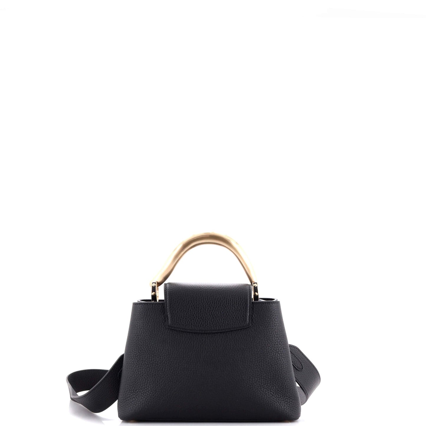 Louis Vuitton Metal Handle Capucines Bag Leather BB