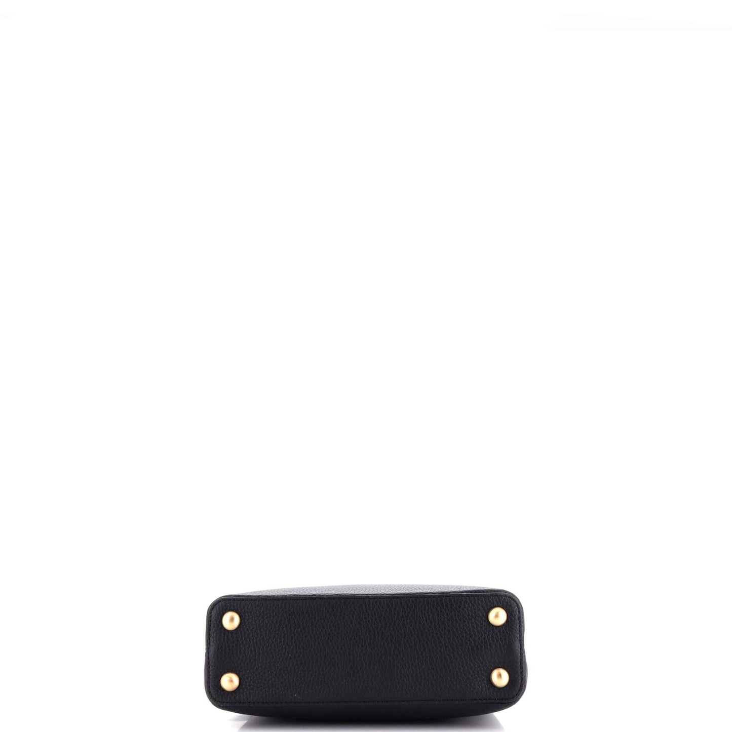 Louis Vuitton Metal Handle Capucines Bag Leather BB