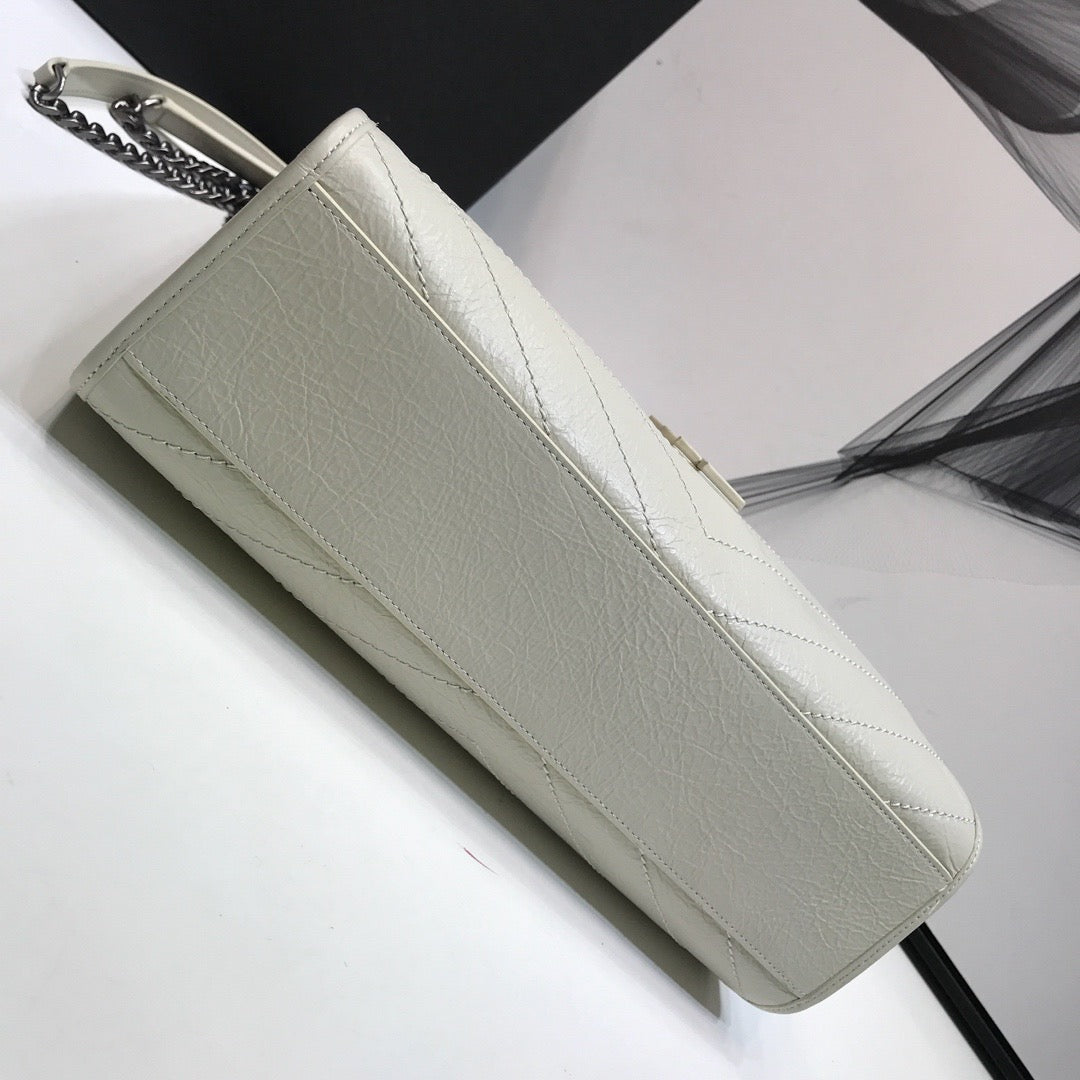 YSSL Niki Medium Shopping Bag White For Women 12in/32cm YSL 