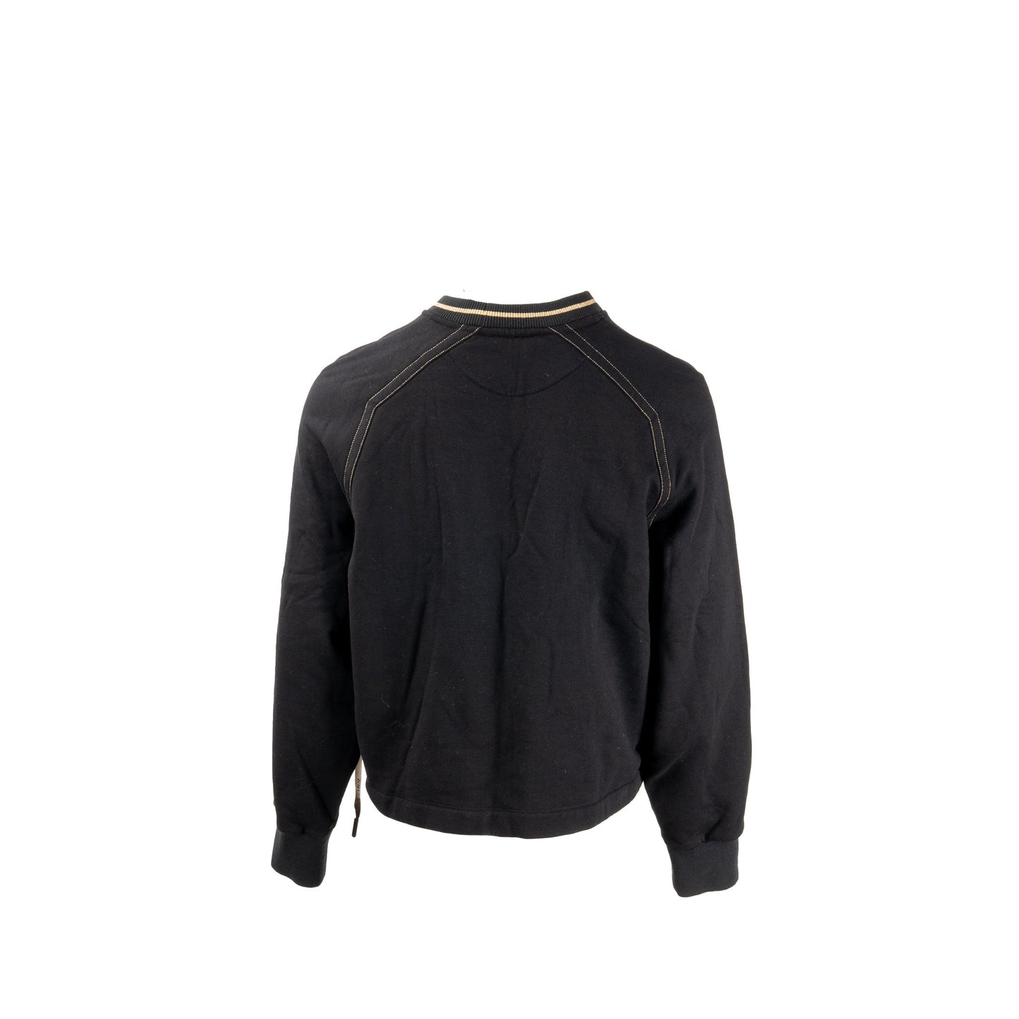 Fendi Size S Fendi Roma Sweatshirt with Ribbon Cotton Black/Gold