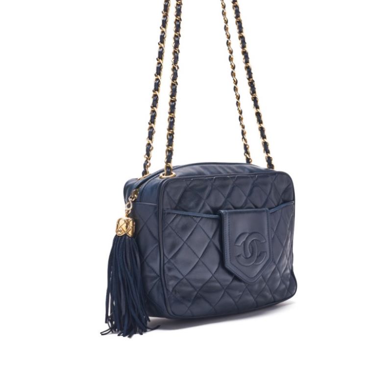 Chanel Coco Chain Shoulder  Fringes  Navy  Shoulder Bag Mini Shoulder Bag  Bag Hybrid ? Ship? Navy Mountain Bookstore Online