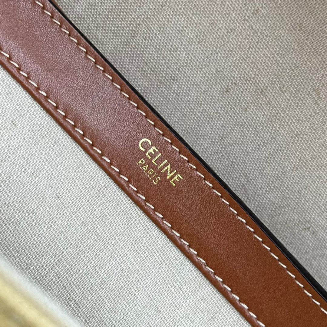 Top Quality MeTop Qualityum Soft 16 Bag In Textile Natural / Tan For Women 13in/32cm 195542DSH.02NT