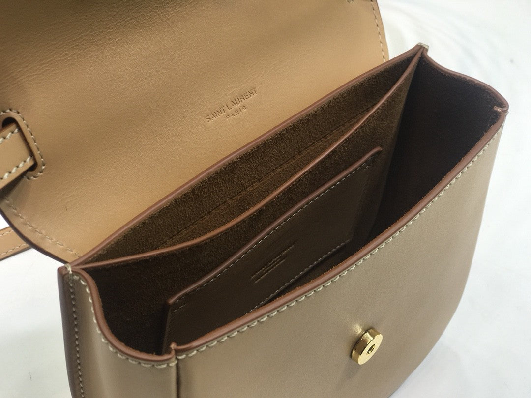 Top Quality Kaia MeTop Qualityum Shoulder Bag Brown For Women 8.5in/22cm YSL