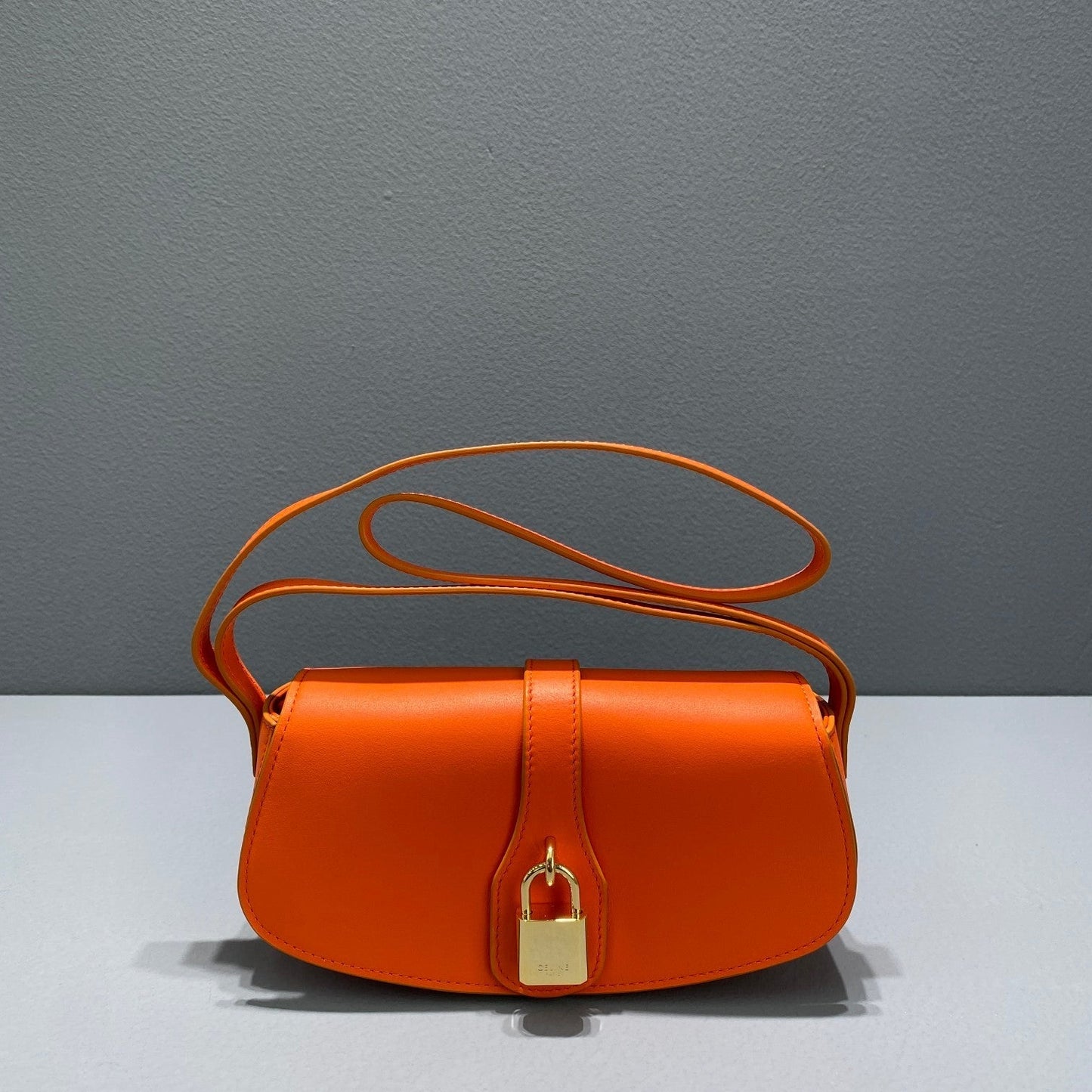 Top Quality Clutch On Strap Orange For Women 7in/18cm