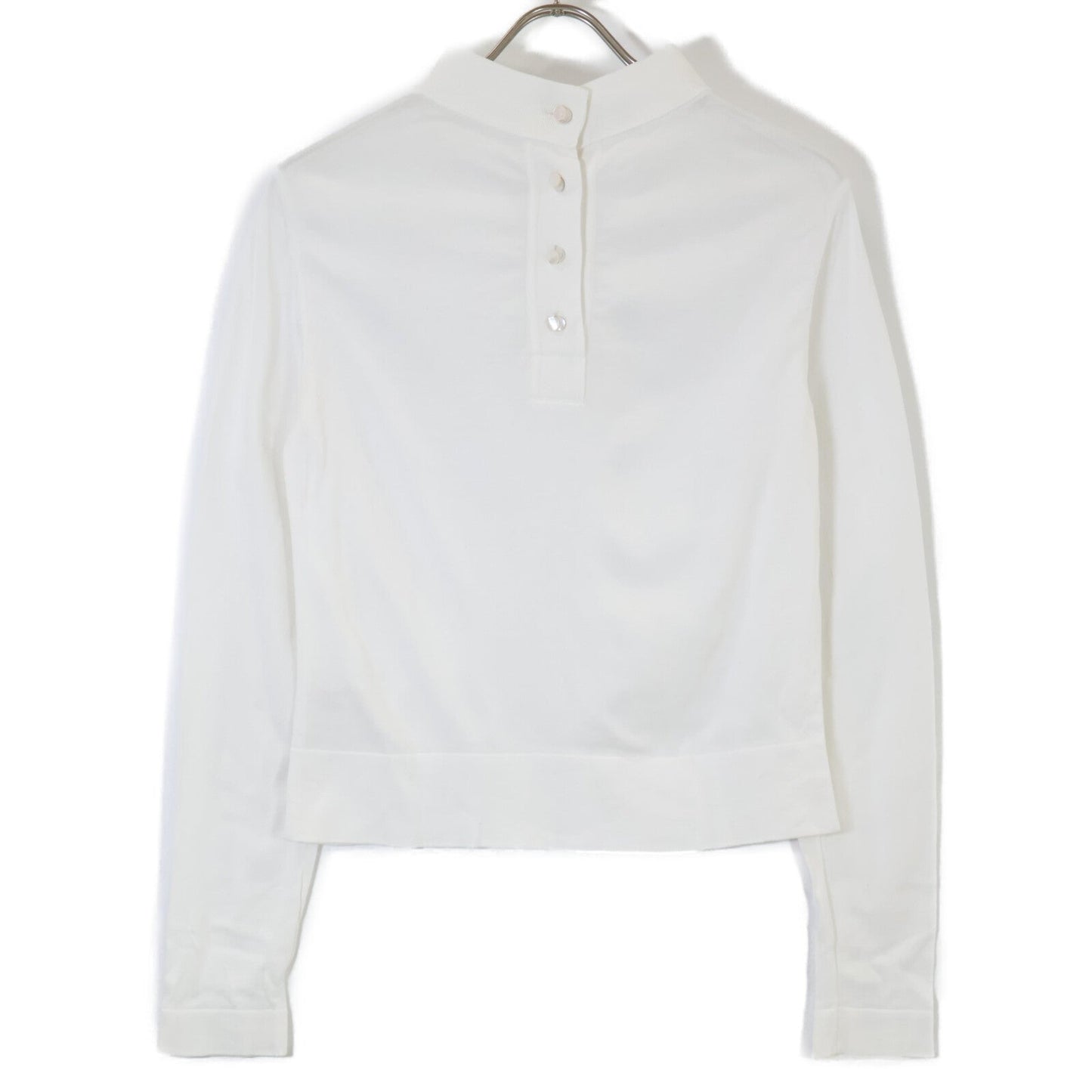Chanel P12375V00536 Cotton Knit Pullover Shirt Top