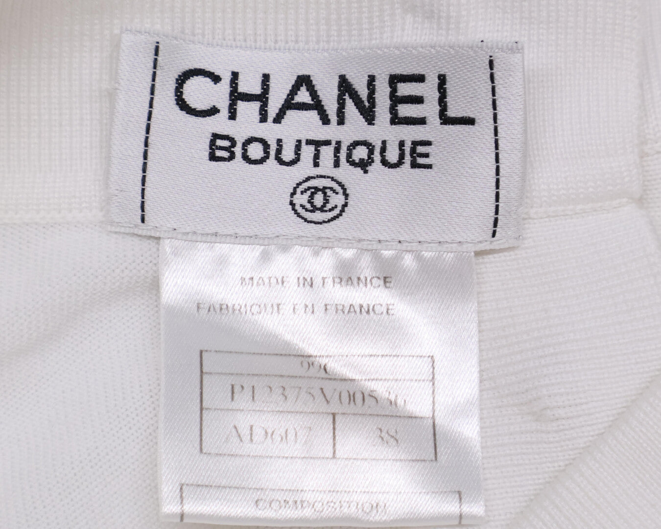 Chanel P12375V00536 Cotton Knit Pullover Shirt Top