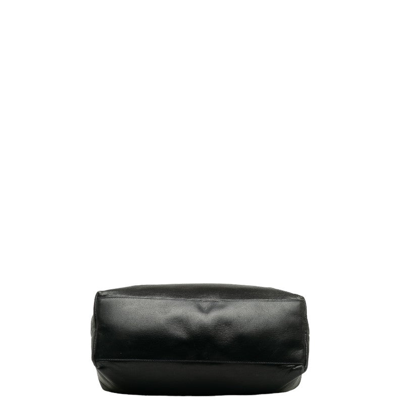 Chanel Cocomark  Bag houlder Bag Black Leather Lady Chanel