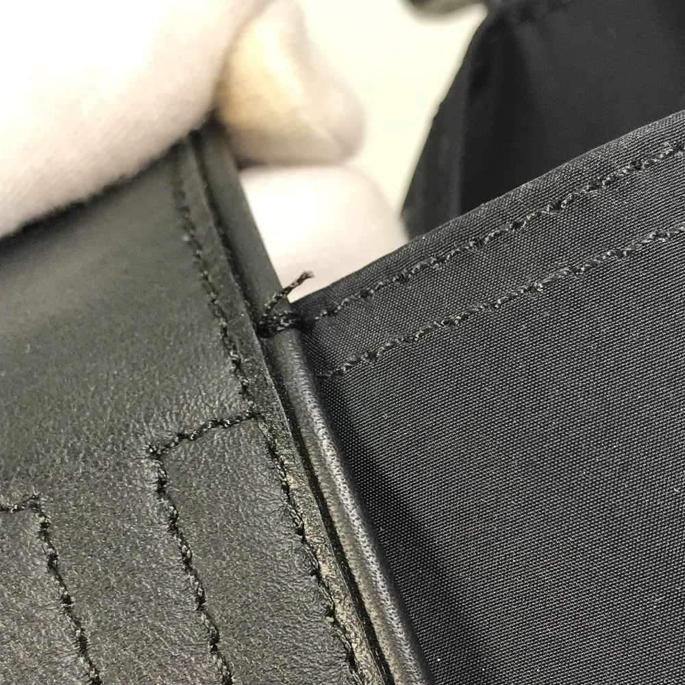 HERMES Tote Bag Nylon black Acapulco Cabas MM Women  d
