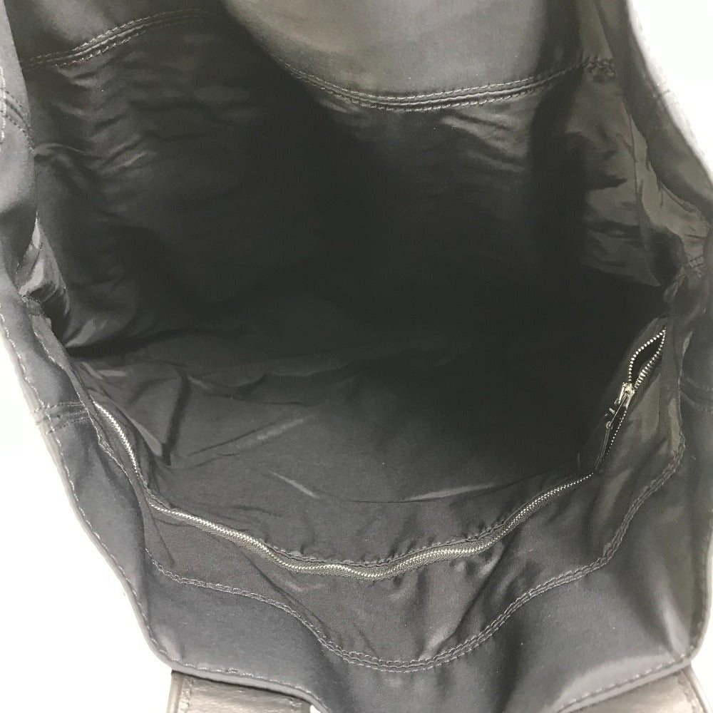 HERMES Tote Bag Nylon black Acapulco Cabas MM Women  d