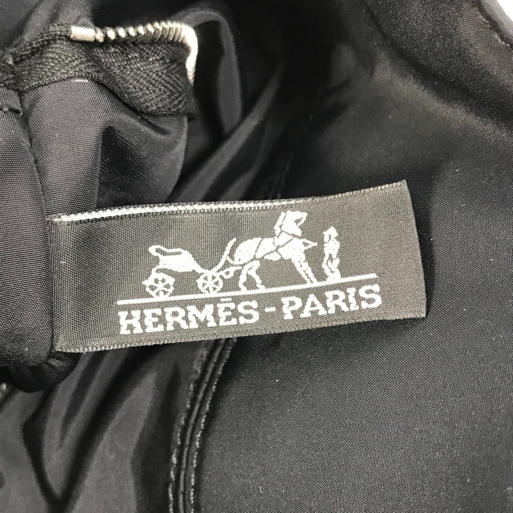 HERMES Tote Bag Nylon black Acapulco Cabas MM Women  d