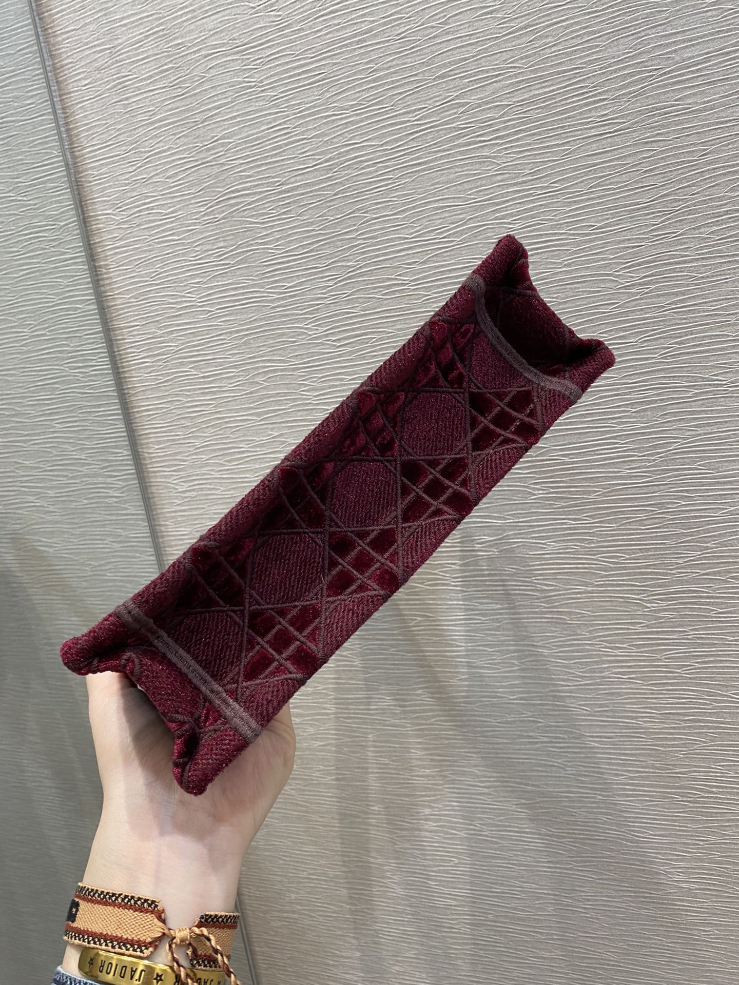 Top Quality Mini Tote Book Oblique Red Canvas For Women 23cm/9in CD
