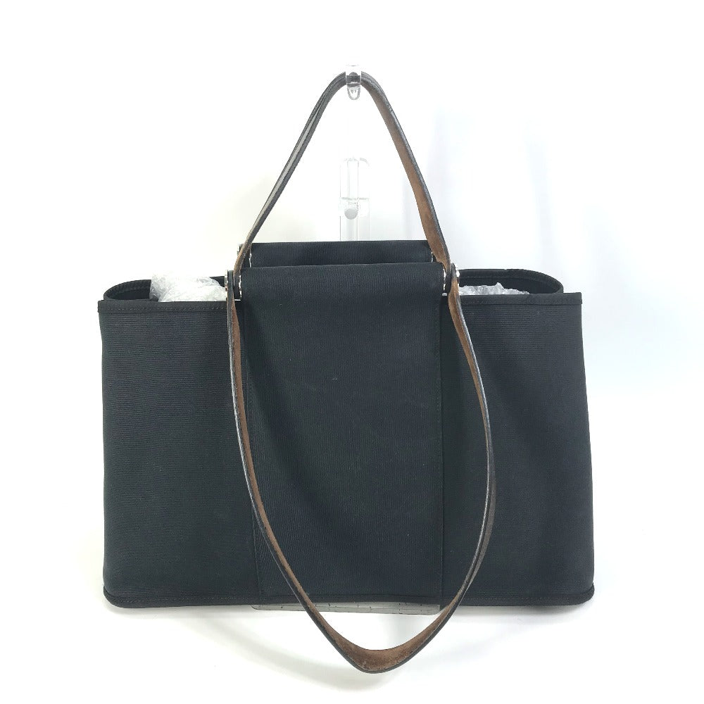 HERMES Tote Bag Towar Office / Leather black Handbag Kabak Elan PM Women  d
