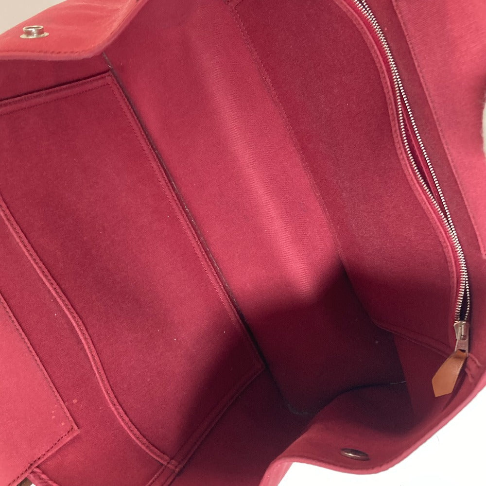 HERMES Tote Bag canvas Red Kavac Elan PM Women  d