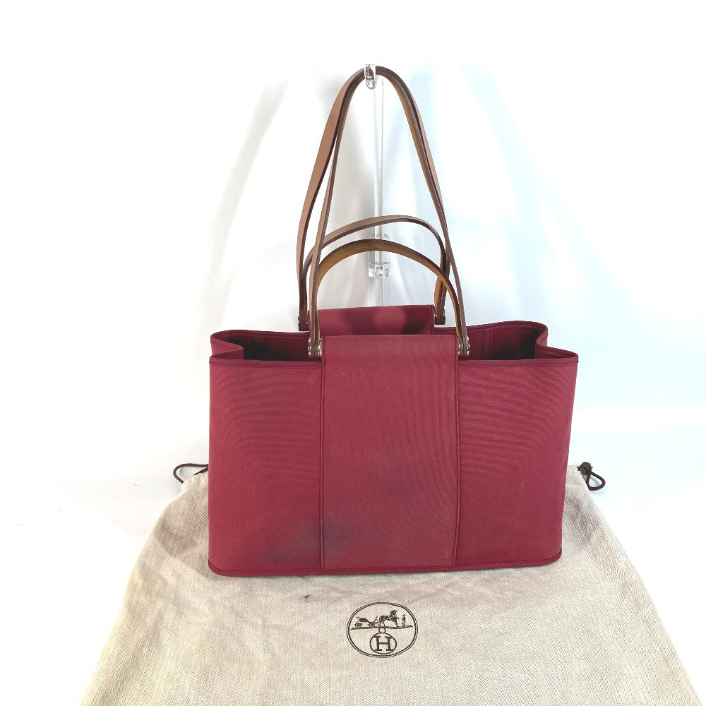 HERMES Tote Bag canvas Red Kavac Elan PM Women  d
