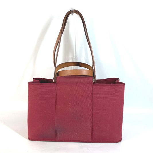 HERMES Tote Bag canvas Red Kavac Elan PM Women  d