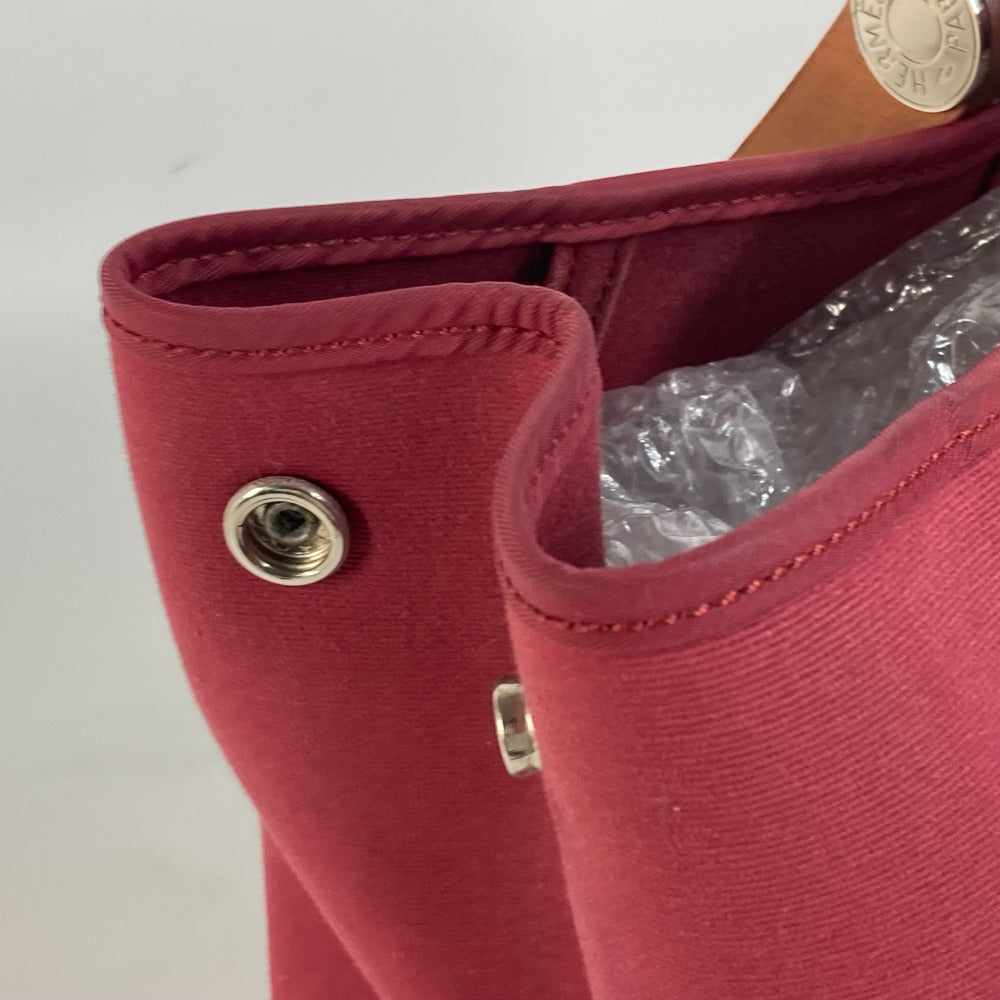 HERMES Tote Bag canvas Red Kavac Elan PM Women  d