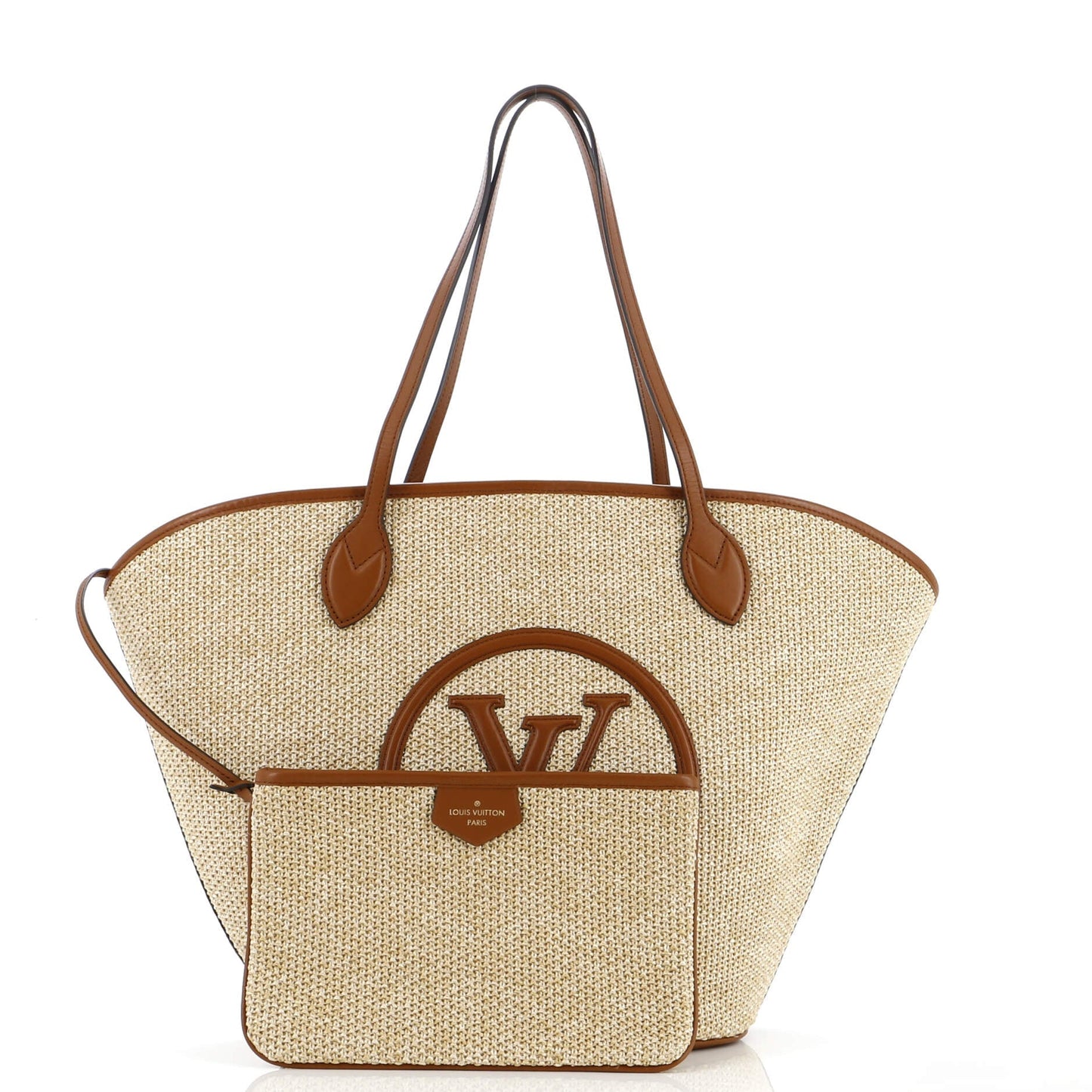 Louis Vuitton Saint Jacques NM Handbag Raffia and Leather