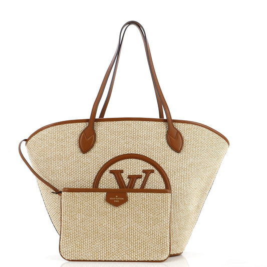 Louis Vuitton Saint Jacques NM Handbag Raffia and Leather