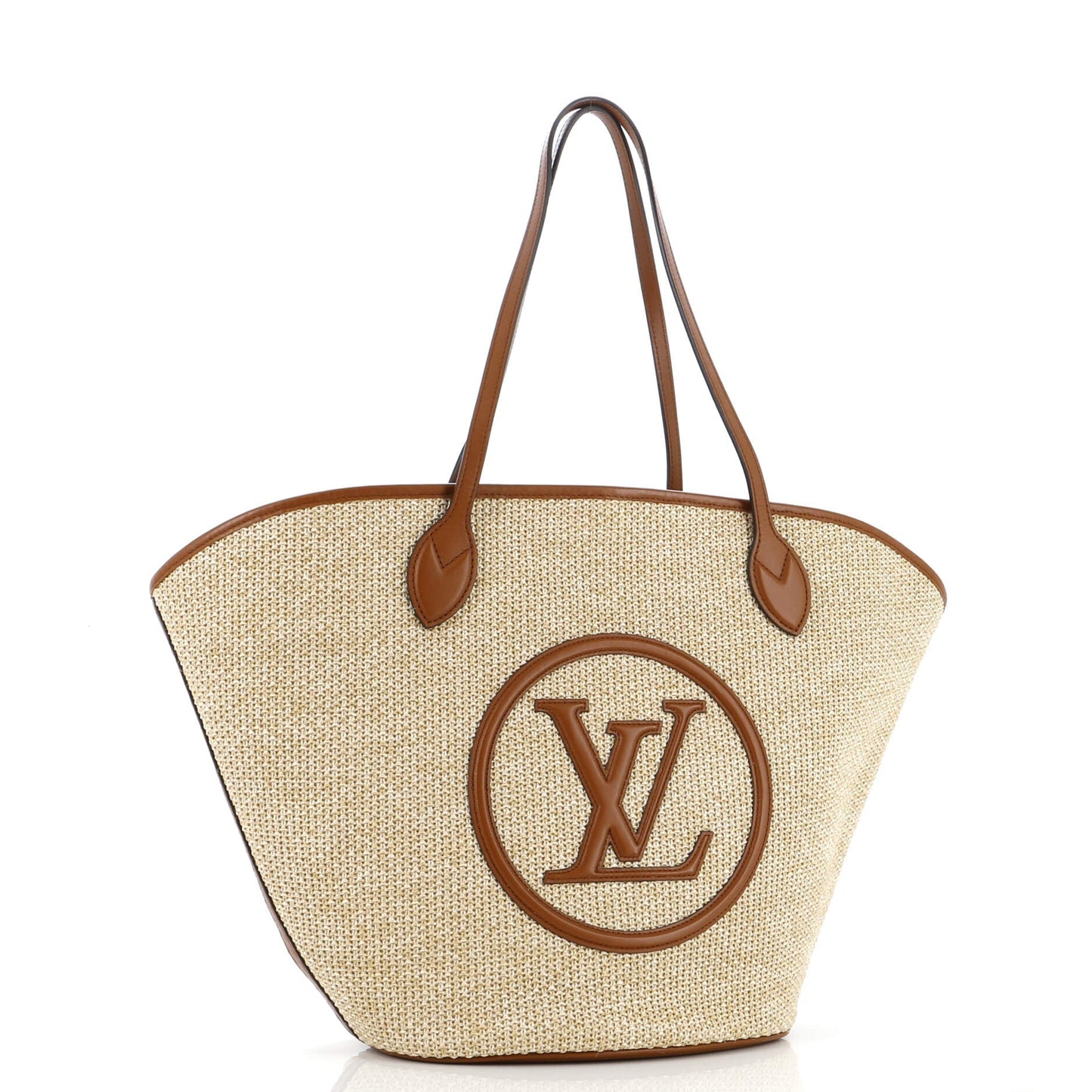 Louis Vuitton Saint Jacques NM Handbag Raffia and Leather