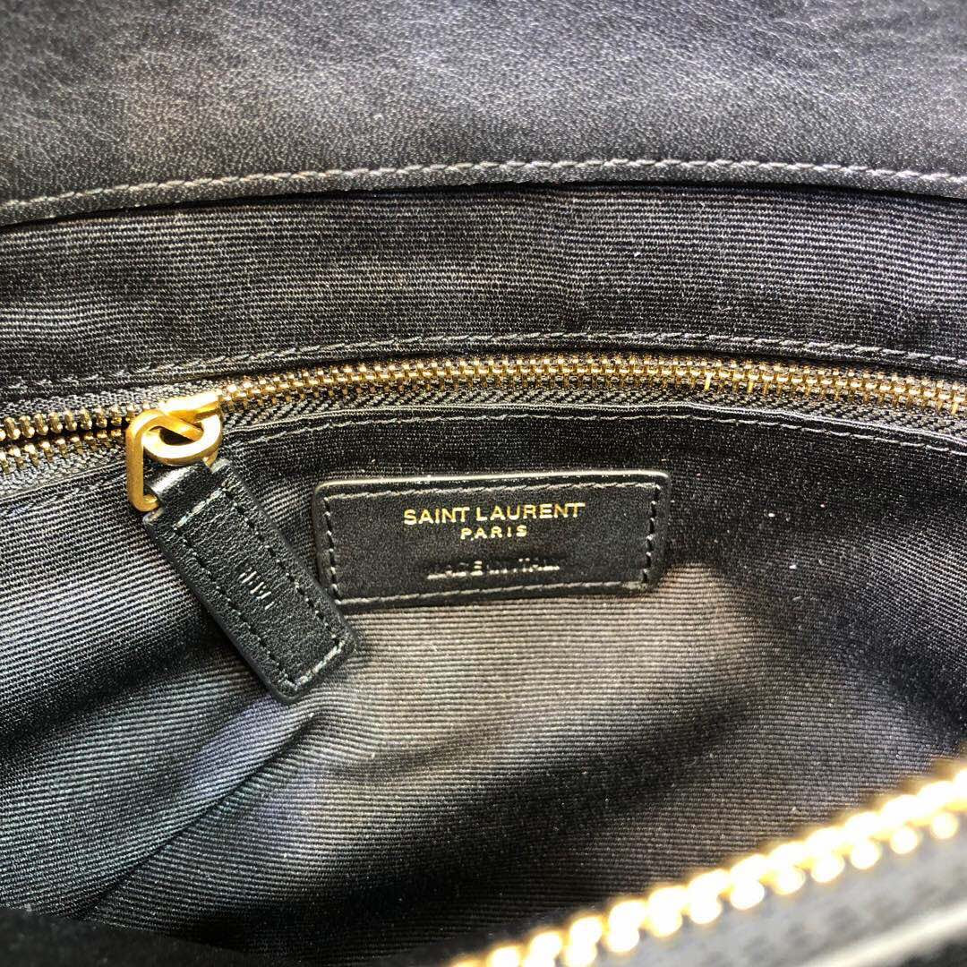 Top Quality Loulou Small Chain Bag In Matelassé "Y" Black For Women 9.8in/23cm YSL 494699DV7271000