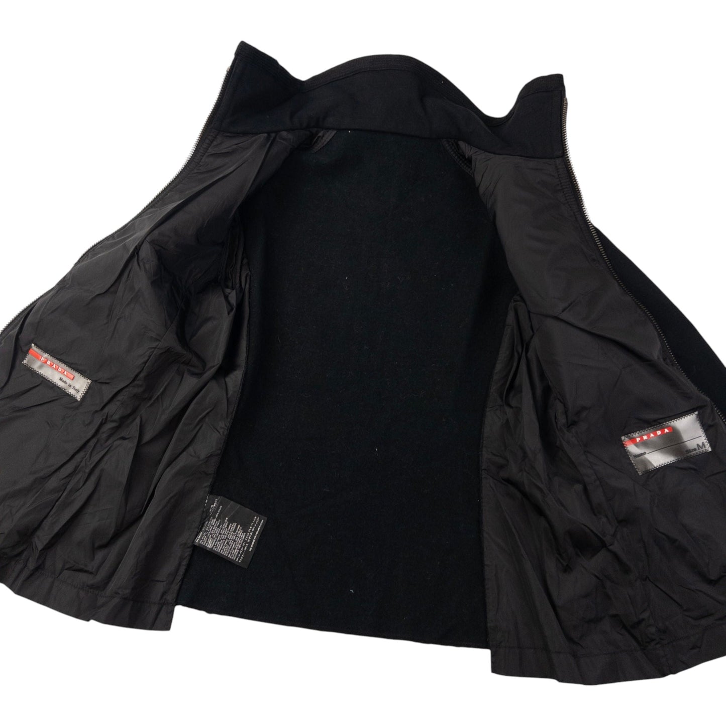 Prada Sport Cropped Zip Up Jacket Womens Size S