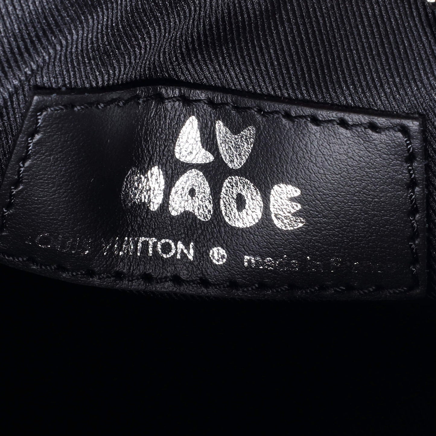 Louis Vuitton Nigo Keepall Bandouliere Bag Monogram Denim and Taurillon Leather XS