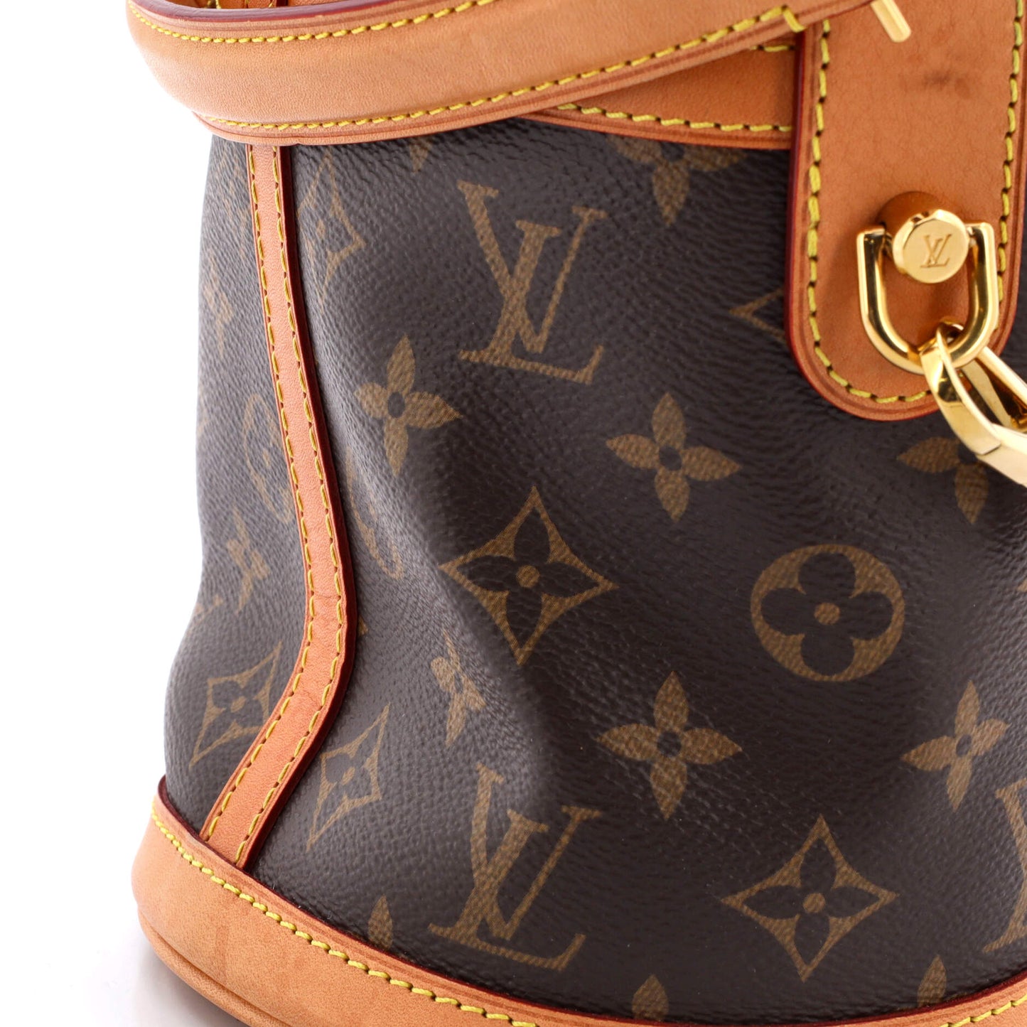 Louis Vuitton Duffle Handbag Monogram Canvas