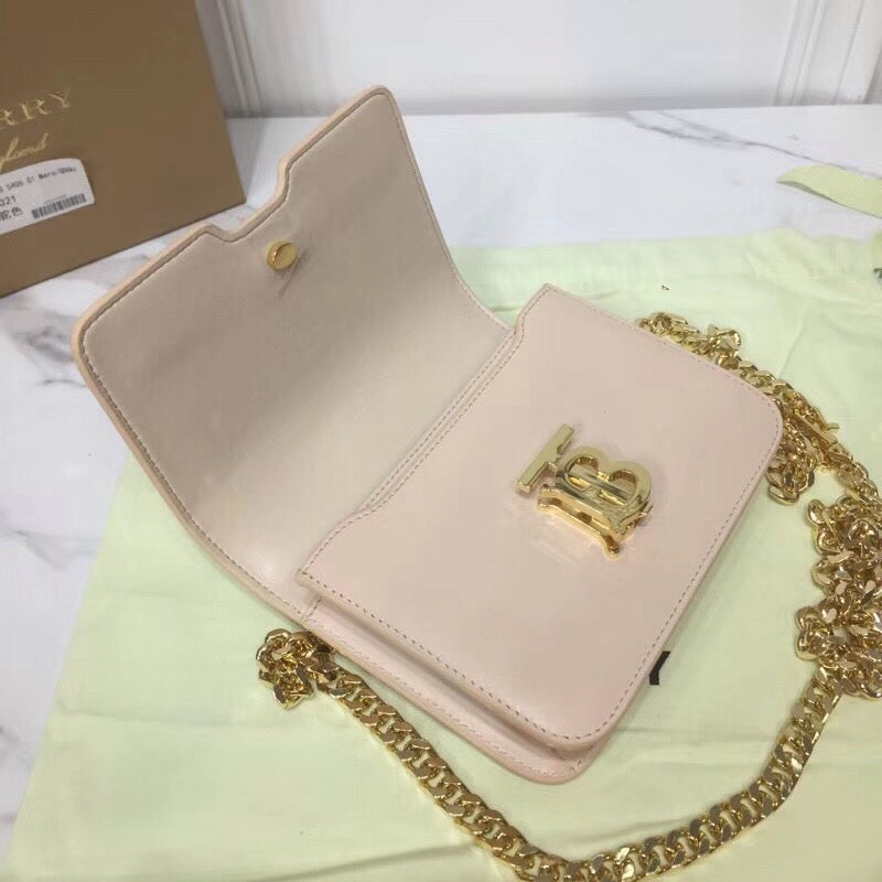 Top Quality Tb Chain Belt Bag Beige For Women, Bags 6.6in/17cm
