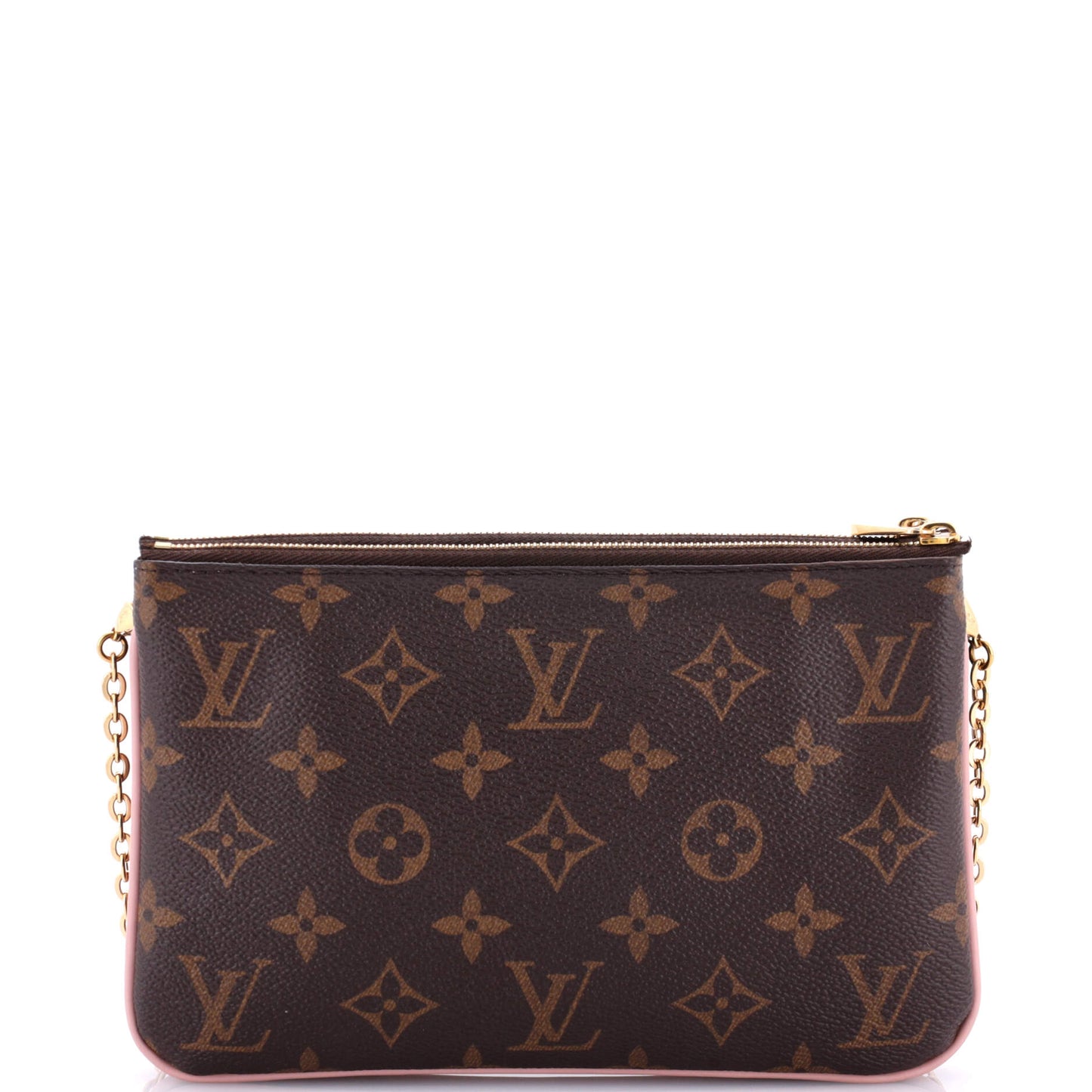 Louis Vuitton Double Zip Pochette Limited Edition Blooming Flowers Monogram Canvas