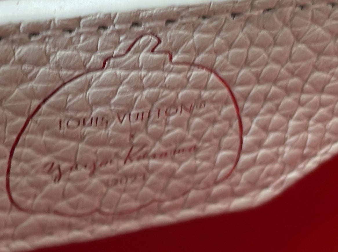 Louis Vuitton Capucines Bag Yayoi Kusama Flower Infinity Dots Taurillon Leather BB