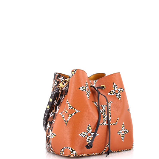 Louis Vuitton NeoNoe Handbag Limited Edition Jungle Monogram Giant