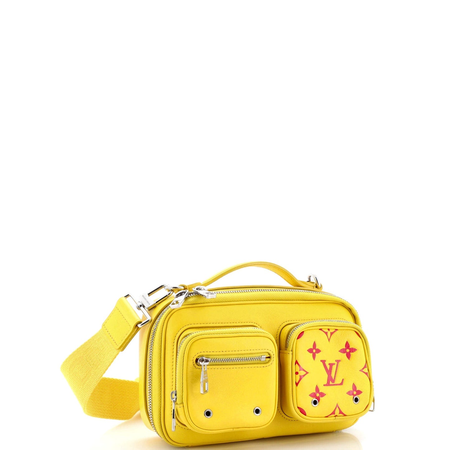 Louis Vuitton Utility Crossbody Bag Calfskin with Embossed Monogram Detail