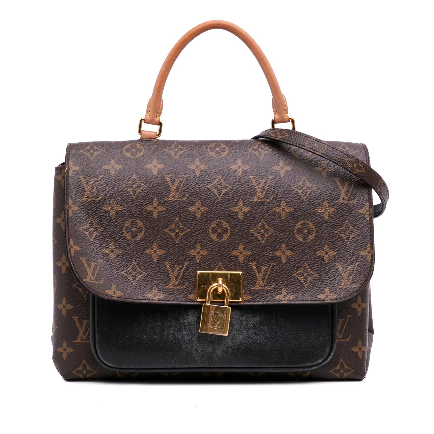 Brown Louis Vuitton Monogram Marignan Satchel