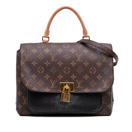 Brown Louis Vuitton Monogram Marignan Satchel