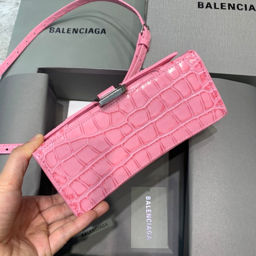 Top Quality Hourglass XS Handbag In Dark Pink, For Women,  Bags 7.4in/19cm