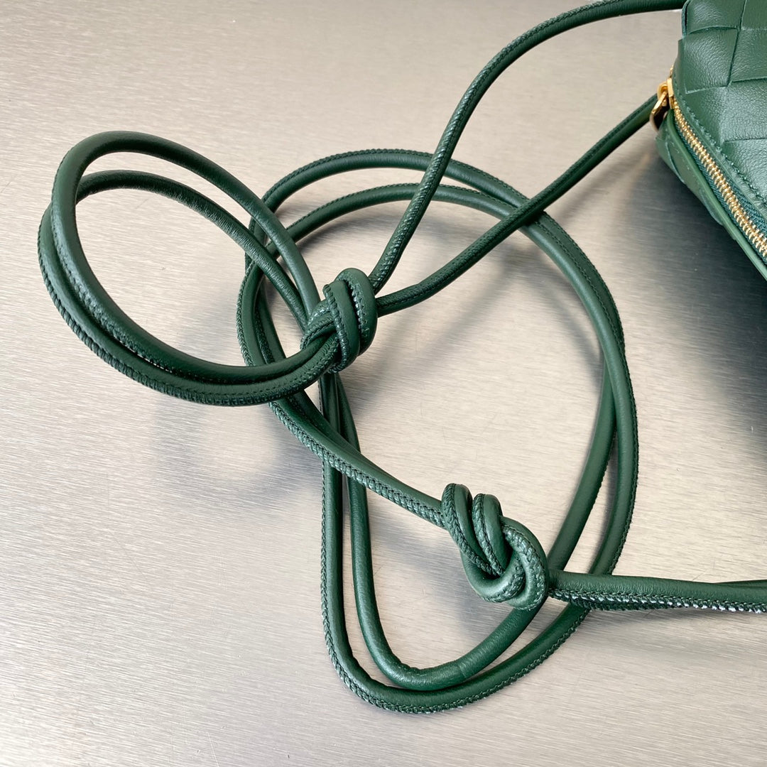Top Quality Mini Loop Camera Bag Dark Green, For Women, Women’s Bags 6.7in/17cm