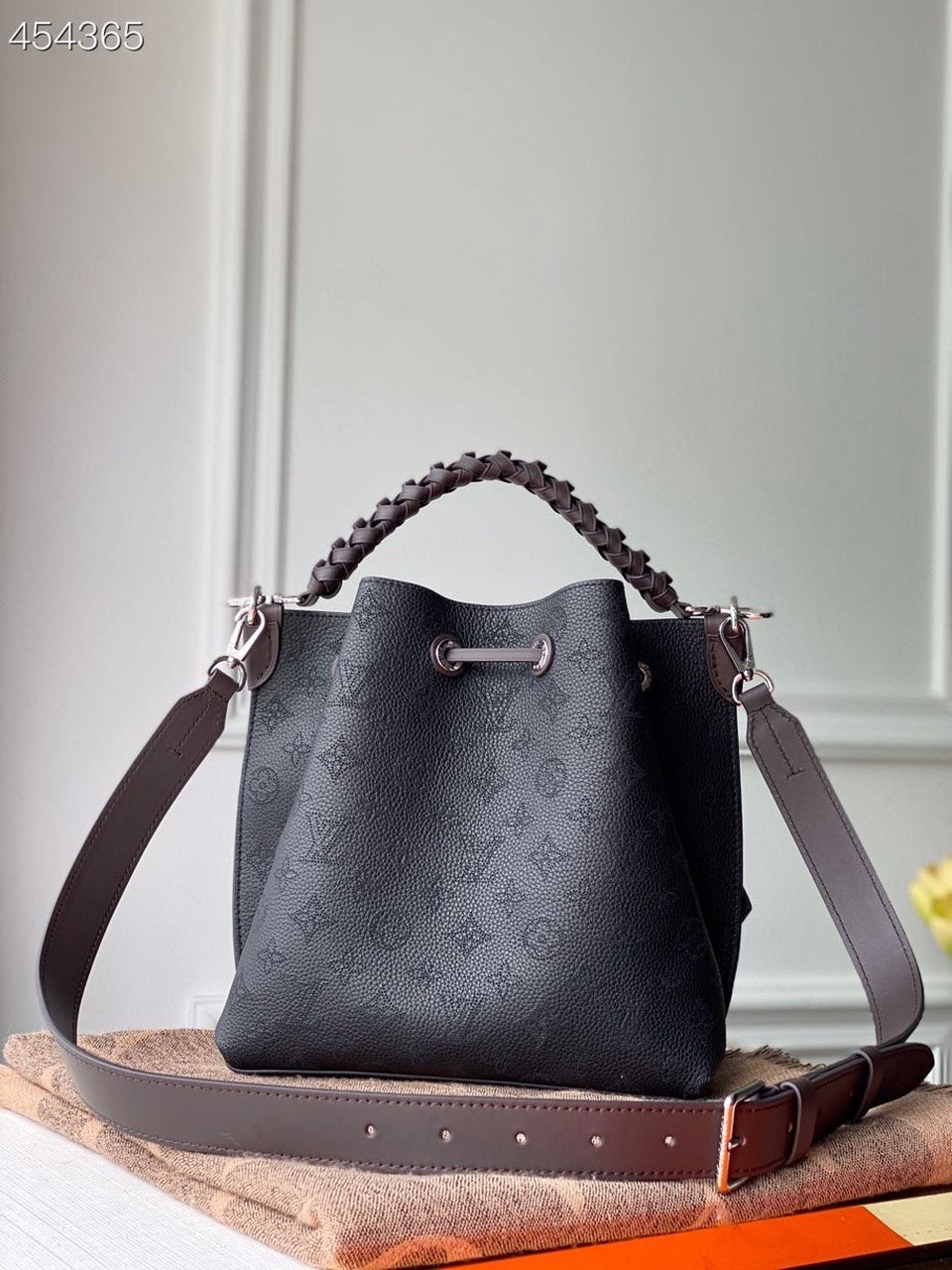 Top Quality Muria Bucket Bag Black For Women,  Shoulder And Crossbody Bags 9.8in/25cm Top Quality M55800