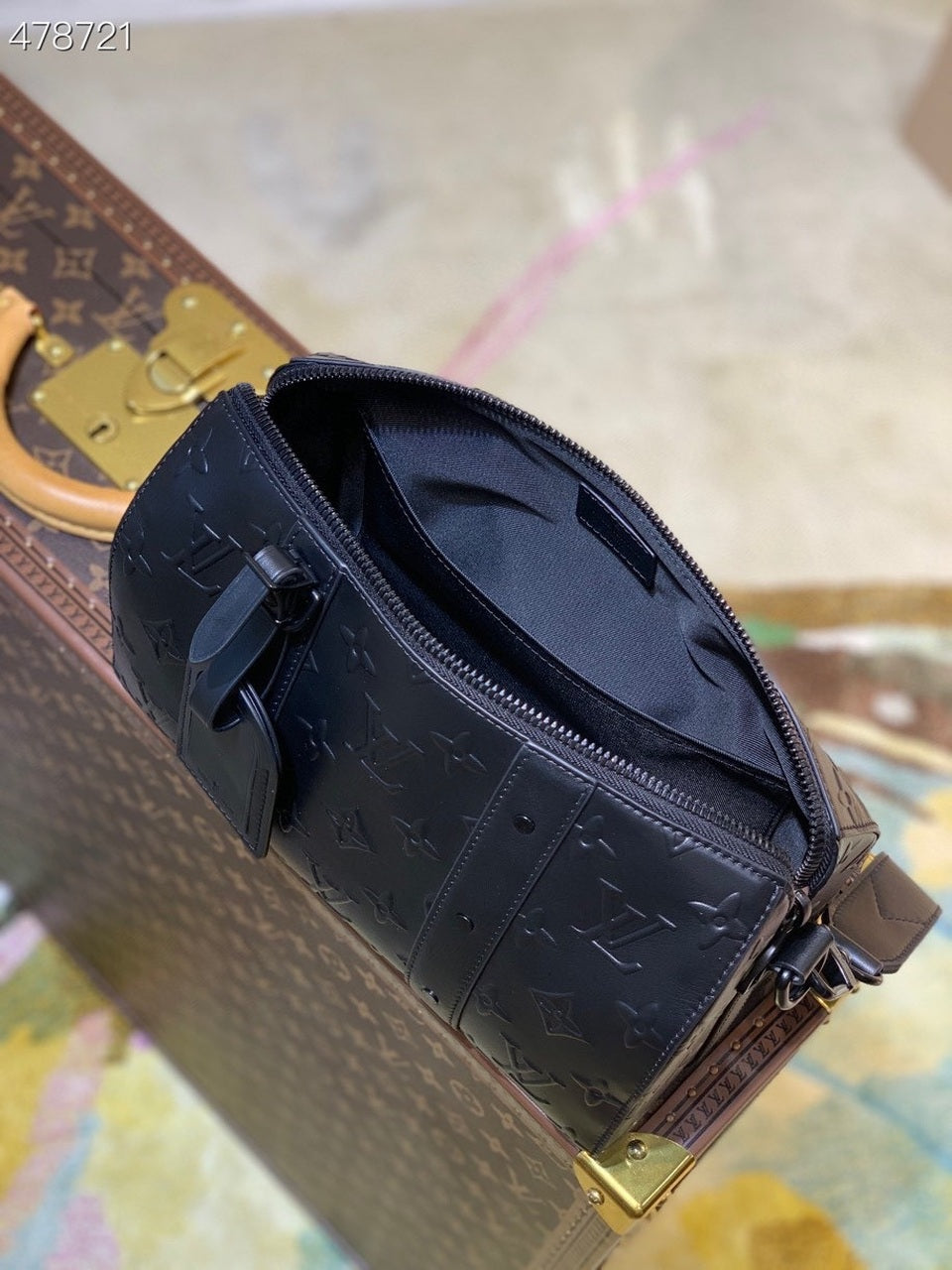 Top Quality Keepall XS Monogram Seal Black For Men, Bags, Shoulder And Crossbody Bags 8.3in/21cm Top Quality M57960